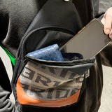 NEW BRIDE RACING BACKPACK RED STRAPS GRADATION CROSSBODY SHOULDER BAG W/ BLUE KEYTAG