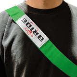 NEW BRIDE RACING BACKPACK GREEN STRAPS GRADATION CROSSBODY SHOULDER BAG W/ BLUE KEYTAG