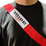 NEW BRIDE RACING BACKPACK RED STRAPS GRADATION CROSSBODY SHOULDER BAG W/ BLUE KEYTAG