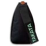 NEW JDM RECARO SET GRADATION BACKPACK CROSSBODY SHOULDER BAG W/ BLACK TAKATA STRAPS BLACK KEYCHAIN