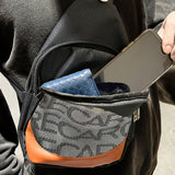 NEW JDM RECARO SET GRADATION BACKPACK CROSSBODY SHOULDER BAG W/ BLACK TAKATA STRAPS BLACK KEYCHAIN