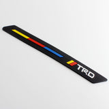 Rubber JDM TRD SPORT Front Rear Bumper Scratch Protector Strip Corner Guard 2 pcs