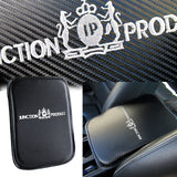 JP JUNCTION PRODUCE Car Center Console Armrest Cushion Mat Pad Cover Stitched Embroidery Logo with LED Cup Coaster Set