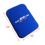 JDM MUGEN POWER Blue Fabric Car Center Console Armrest Cushion Pad Cover New X1
