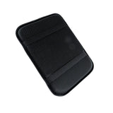 JDM Ralliart Set Black Car Center Console Armrest Fleece Cushion Mat Pad Seat Belt Cover Combo