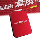 JDM MUGEN POWER SET Red Center Console Armrest Cushion Pad + Shifter Boot Cover