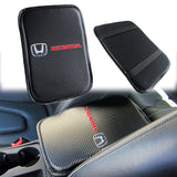 For HONDA Racing Car Center Console Armrest Cushion Mat Pad with Seat Belt Cover Combo Set