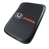 For HONDA Racing Car Center Console Armrest Cushion Mat Pad with LED Coasters Combo Set