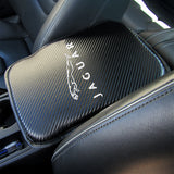 Jaguar Carbon Fiber Look Embroidered Armrest Cushion