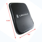 Lincoln Set Car Center Console Armrest Cushion Mat Pad Cover with Embroidery Seat Belt Cover Set