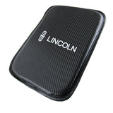 Lincoln Set of Carbon Fiber Look Armrest Cushion & Seat Belt Cover