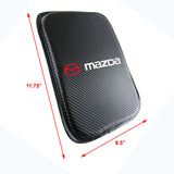 Mazda Mazda Speed Set of Carbon Fiber Look Embroidered Armrest Cushion & Cotton Seat Belt Cover