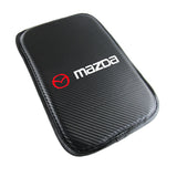 Mazda Mazda Speed Set of Carbon Fiber Look Embroidered Armrest Cushion & Cotton Seat Belt Cover