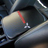 Mitsubishi Set of Carbon Fiber Look Armrest Cushion & Seat Belt Cover
