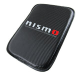 NISSAN 350Z Nismo Carbon Fiber Look Car Center Console Armrest Cushion Mat Pad Cover with LED Coasters Combo Set