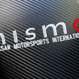 NISMO Embroidered Armrest Cushion with Seat Belt Cover Set Carbon Fiber Look Center Console Cover Pad Mat