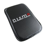 NISSAN NISMO Car Center Console Armrest Cushion Mat Pad Cover Stitched Embroidery Logo with Seat Belt Cover Set