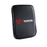 New Toyota Car Center Console Armrest Cushion Mat Pad Cover Stitched Embroidery Logo with LED Cup Coaster Set