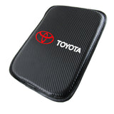 New Toyota Car Center Console Armrest Cushion Mat Pad Cover Stitched Embroidery Logo with LED Cup Coaster Set