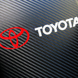 Toyota Carbon Fiber Look Embroidered Armrest Cushion
