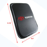 New Toyota Car Center Console Armrest Cushion Mat Pad Cover Stitched Embroidery Logo with LED Cup Coaster Set
