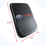 Toyota Set of Carbon Fiber Look Armrest Cushion & Seat Belt Cover