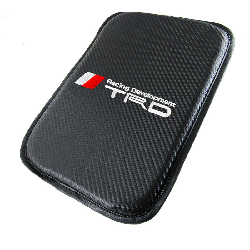 Carbon Fiber Console Armrest Pad For Jeep - Comfort Mat With Sponge & Embroidery