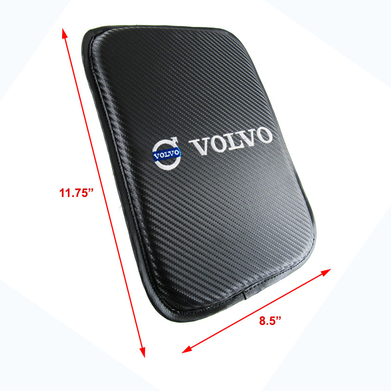 Volvo Carbon Fiber Look Embroidered Armrest Cushion – MAKOTO_JDM