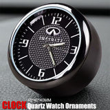 INFINITI Set of Car 15" Steering Wheel Cover Carbon Fiber Look Leather with Exquisite Clock