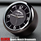 JAGUAR Set of Car 15" Steering Wheel Cover Carbon Fiber Look Leather with Exquisite Clock