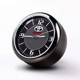 TOYOTA TRD Set of Car 15" Steering Wheel Cover Carbon Fiber Look Leather with Exquisite Clock