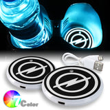 NISSAN 350Z Nismo Carbon Fiber Look Car Center Console Armrest Cushion Mat Pad Cover with LED Coasters Combo Set