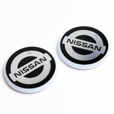 NISSAN Set 7 Color LED Cup Holder Car Button Mat Atmosphere Light 2PCS with Lanyard Key Chain