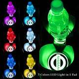 Nissan Nismo Carbon Fiber Car Door Welcome Plate Sill Scuff Cover Panel Sticker 4PC Set with LED Coaster