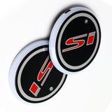 Pair of Switchable 7 Colors LED Car Cup Holder Mat Pad For Si Atmosphere Lights