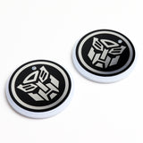 For TRANSFORMER Switchable 7 Color LED Cup Holder Car Button Mat Atmosphere Light 2PCS