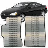 4PCS JDM Bride Racing Set Floor Mats Interior Carpets for 03-07 Honda Accord with Neck Headrest Pillows