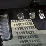 4PCS JDM Bride Racing Set Floor Mats Interior Carpets for 13-17 Honda Accord with Neck Headrest Pillows