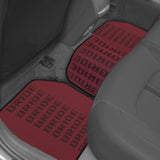 Universal JDM Bride Racing Fabric Red/Black Hybrid Floor Mats Interior Carpets 5PCS