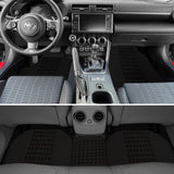 Universal JDM Bride Racing Fabric Black Hybrid Floor Mats Interior Carpets 5PCS