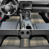 Universal JDM Bride Racing Fabric Gradation Hybrid Floor Mats Interior Carpets 5PCS