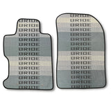 2PCS JDM Bride Racing Fabric Floor Mats Interior Carpets for 2006-11 HONDA CIVIC