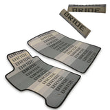 JDM Bride Set of Racing Fabric Floor Mats Interior Carpets for 2012-15 HONDA CIVIC with Seat Belt Covers