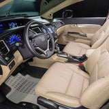 JDM Bride Set of Racing Fabric Floor Mats Interior Carpets for 2012-15 HONDA CIVIC with Seat Belt Covers