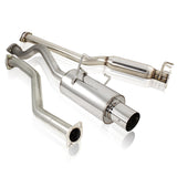 4" Tip Muffler Stainless Steel Catback Exhaust System For 2001 2002 2003 2004 2005 Honda Civic EX 2DR / 4DR 1.7L