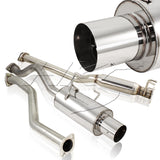 4" Tip Muffler Stainless Steel Catback Exhaust System For 2001 2002 2003 2004 2005 Honda Civic EX 2DR / 4DR 1.7L