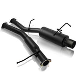 For 1989 1990 1991 1992 1993 1994 Nissan 240SX S13 4" Tip Black Catback Exhaust Muffler System