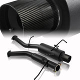 For 1989 1990 1991 1992 1993 1994 Nissan 240SX S13 4" Tip Black Catback Exhaust Muffler System