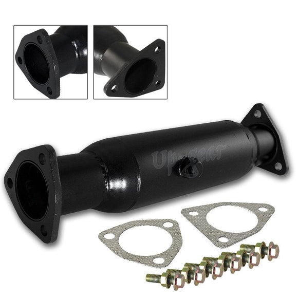 For 1998 1999 2000 2001 2002 Honda Accord DX LX Stainless Black Exhaust High Flow Test Pipe Cat