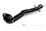 T-304 Black Stainless Steel Turbo Down Pipe Exhaust For 2003 2004 2005 2006 2007 2008 Mitsubishi LANCER EVO 8/9